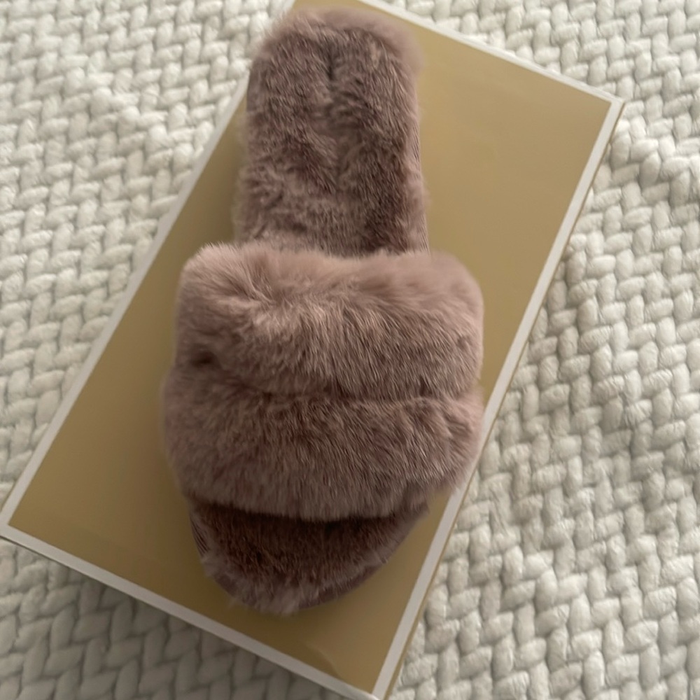 Long Faux fur Alfie slide